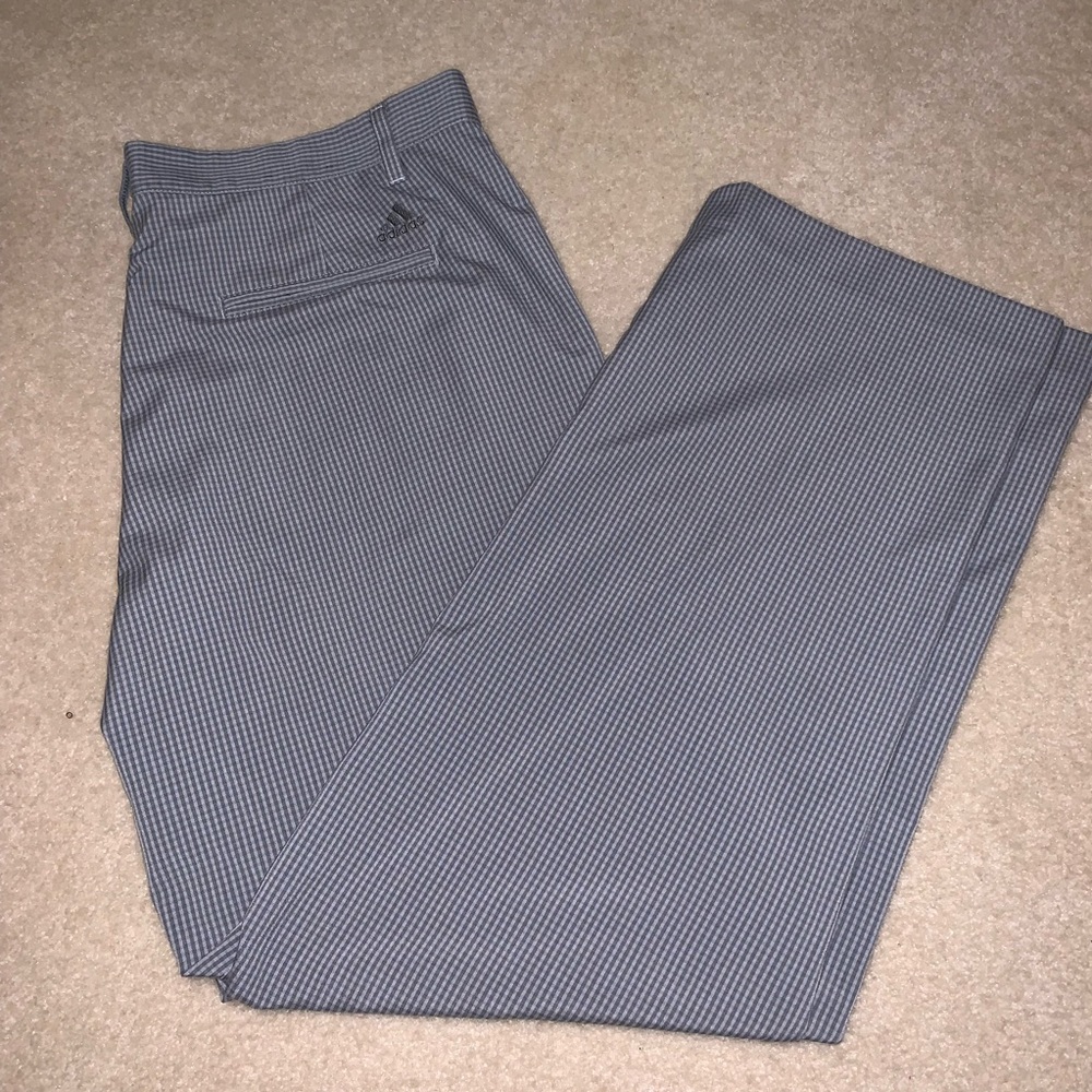 Grey checkered golf pants